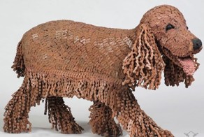 Художница создающая собак из велосипедных цепей