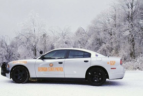 Полицейские патрульные автомобили США зимой