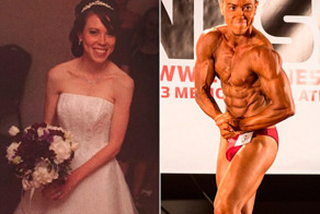  Миниатюрная домохозяйка за несколько лет превратилась в мускулистого парня