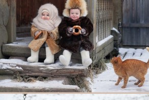  Фотопроект для малышей 1,5-2 лет в деревенском стиле
