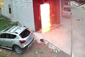 Взрыв газового баллона в здании