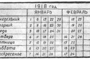 Как в СССР 13 дней потеряли