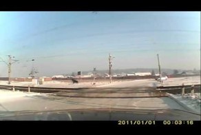 Испугался и выпрыгнул перед поездом