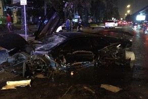 Житель Бангкока разбил другу редкий Lamborghini
