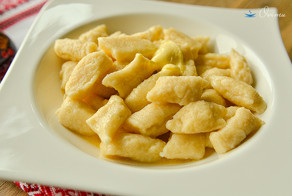 Украинская кухня. Галушки из творога
