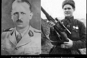 Немецкий "сверхснайпер" майор Эрих Кёниг, он же штандартерфюрер СС  Хайнц Торвальд