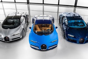 Компания Bugatti отправила первые три суперкара Chiron клиентам