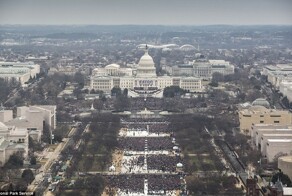 Подсчитали - прослезились: наглядное сравнение численности толпы на инаугурациях Трампа и Обамы