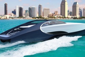 Люксовая яхта в стиле Bugatti Chiron