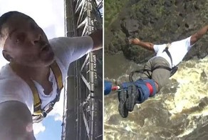 Уилл Смит воплотил в жизнь свою 20-летнюю мечту, прыгнув со 120-метрового водопада в Африке