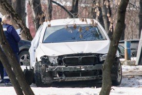 В Москве злоумышленники ночью разобрали припаркованный BMW