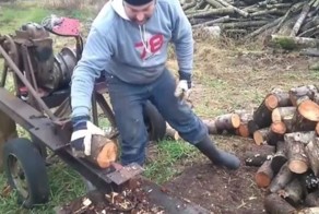 Самодельная машина для колки дров