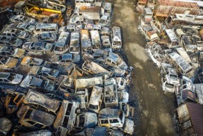 В Китае пожар уничтожил 6000 автомобилей