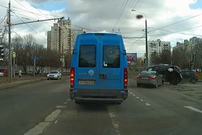 Авария на Коровинском шоссе в Москве