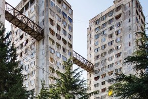 Жилой комплекс с надземным сообщением из СССР