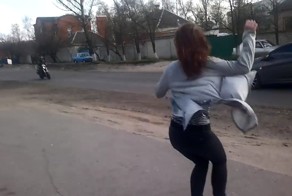 Авария дня. Тверк на обочине дороги