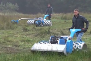 Желаете избавиться от высокой травы? Гигантская газонокосилка - именно то, что вам нужно!