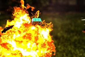 Эпичные гонки игрушечных машинок Hot Wheels во дворе