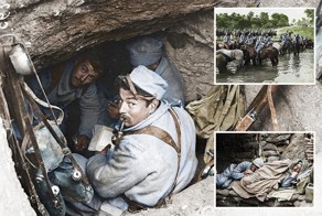 Цветные фотографии реалий Первой мировой войны