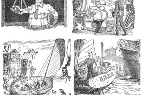 Картинки из советской книги детства "Приключения капитана Врунгеля", 1957