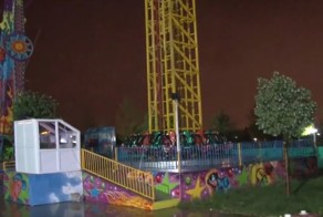 Обрыв тросов на аттракционе «Свободное падение» в Турции