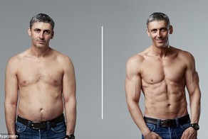 45-летний отец троих детей с пивным животиком за 12 недель превратился в бога фитнеса
