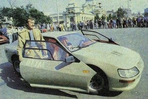 Необычный самодельный автомобиль "Вега-1600GT" из 1980-х