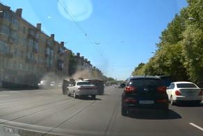 ДТП с переворотом в Комсомольске-на-Амуре