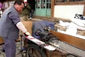 Приготовление попкорна с помощью пушки