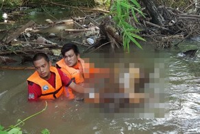 Тело убитого мужчины найдено в речке