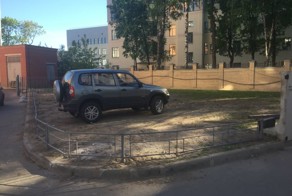 Любитель парковаться на газоне явно не ожидал такого исхода