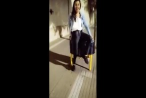 Идея залезть на мусорную урну оказалась не самой удачной