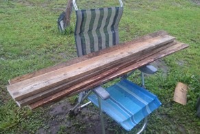 Делаем дачный стол из старых деревяшек