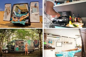 Парочка переоборудовала свой Ford Transit в дом на колесах и отправилась в путешествие по Европе
