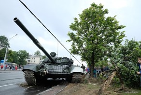 Переполох с танками в Минске