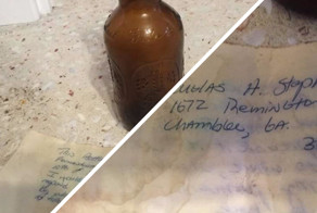 Послание в бутылке нашло адресата спустя 36 лет