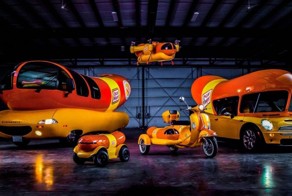 Мопед и беспилотник для доставки хот-догов Oscar Mayer