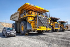 За рулем карьерного самосвала