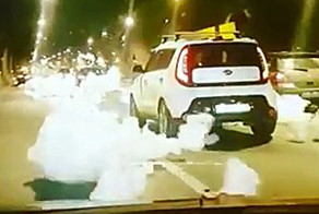 Пенная вечеринка в Лефортовском тоннеле