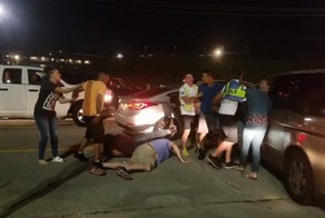 Дебош на парковке после концерта в США