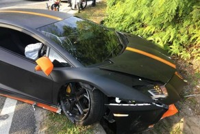 Lamborghini Aventador разбили в Малайзии
