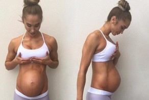 Красота женского тела во время беременности