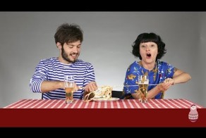 Итальянцы пробуют русские закуски к пиву