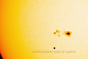 Ученые NASA обнаружили на Солнце гигантское пятно размером с Землю