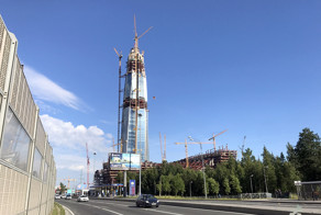 Строительство "Лахта-центра". Июль 2017