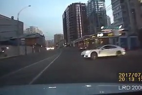 Жесткое столкновение в Краснодаре с участием Порше