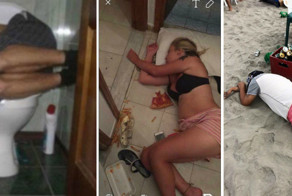 Шокирующие фото британских туристов, отдыхающих на Корфу