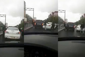 Дорожные разборки с тараном в Питере