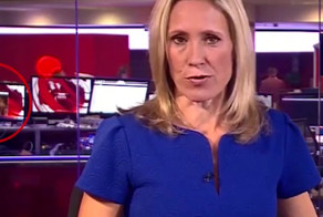 В новостях на BBC засветилась обнаженная женщина