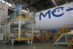 Показали цех сборки самолета МС-21 в Иркутске